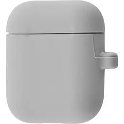 Чохол Silicone Case + Carabine для AirPods Gray [34660] - мініатюра 2