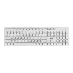 Клавіатура бездротова 106key, WL 2E KS-260 White, EN/UK