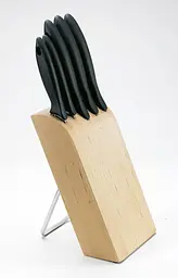 Набір ножів у дерев'яному блоці Fiskars Essential (1023782)