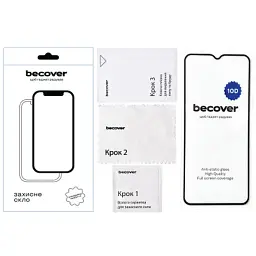 Скло захисне BeCover Nokia G22 10D Black (711521) - мініатюра 2