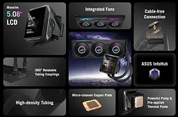 Система водяного охолодження Asus ROG Strix LC IV 360 ARGB LCD Black (90RC01M1-B0EAY0) - мініатюра 8