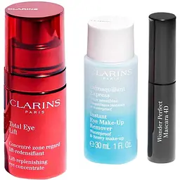Подарунковий набір Clarins Gift Set Vp Loyalty Total Eye Lift: крем-ліфтинг для очей, 15 мл + засіб для зняття макіяжу з очей, 30 мл + туш для вій, 3 мл - мініатюра 2