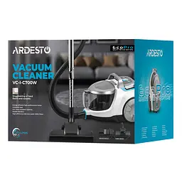 Пилосос Ardesto контейнерний біло-сріблястий 700 Вт (VC-I-C700W) - мініатюра 23