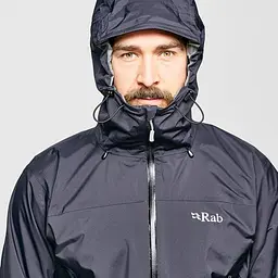 Куртка Rab Downpour Plus Jacket M Чорний - мініатюра 2