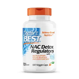 Натуральна добавка Doctor's Best NAC Detox Regulators, 180 капсул