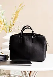 Шкіряна ділова сумка Briefcase 2.0 чорний - мініатюра 2