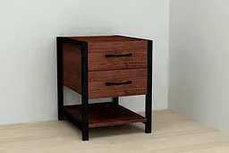 Тумба універсальна Ferrum-decor Вів'єн 2/1 50x41x40 чорний ДСП Венге 16мм (FRD-106191) - мініатюра 5