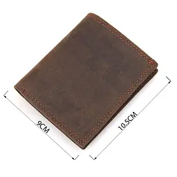 Гаманець чоловічий 14429 vintage стиль Vintage коричневий - мініатюра 7