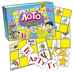 Дитяча розвиваюча гра "Лото. Абетка" MKM0305 укр. мовою