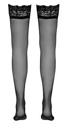Панчохи Cottelli Legwear Hold-up Stockings, 4 (чорний) - мініатюра 5