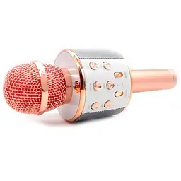 Караоке Мікрофон-колонка WS858 Rose Gold - мініатюра 3