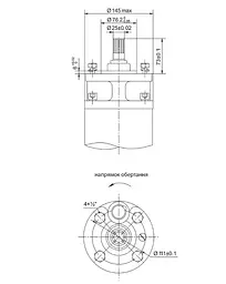 Насос відцентровий свердловинний DONGYIN 6SP30-16 380В 15кВт H 182(122)м Q 700(500)л/хв Ø145мм +пульт (з 3х частин) (7777303) - мініатюра 4
