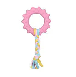 Жувальна іграшка для собак Derby Round ring with cotton rope
