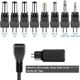 Багатофункціональний адаптер SoulBay 30W 3–12V з USB та набором насадок - мініатюра 7