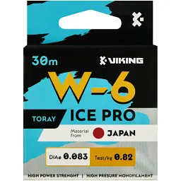 Волосінь Viking Fishing Ice Pro W-6 30 м (clear) 0.083 мм 0.82 кг - мініатюра 2