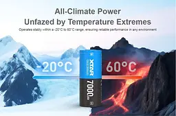 Акумулятор XTAR 26650P 7000 mAh 1 шт. (5114) - мініатюра 2