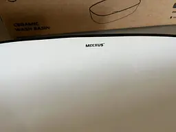 Умивальник накладний Mixxus Premium Diverse-0111 Edge Black 600x380x140 мм MP6562, Білий - мініатюра 3