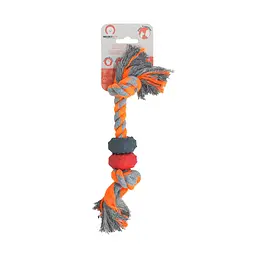 Іграшка для собак Misoko&Co Веревка з кільцями orange 30.5 cm - мініатюра 2