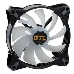 Вентилятор GTL 120 мм Multicolor B1, Black/White (GTL-120LMCB1P ARGB) - мініатюра 2