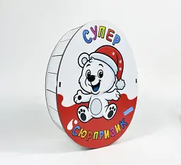 Коробка "Супер Сюрпризик" білий ведмедик