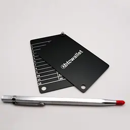 Металеві пластини Btcwallet Black Plate для зберігання сід-фрази, 2 штуки + кріпильний болт + гравірувальна ручка - мініатюра 8