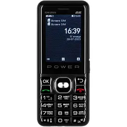 Телефон 2E E240 2023 DS Black UA UCRF