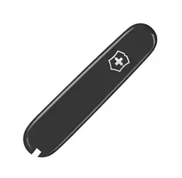 Накладка на ніж Victorinox 84мм чорний передня з лого (kVa+)
