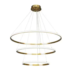 Люстра стельова LED Levistella 7529833-3A BRONZE LED (400+600+800), 130W, бронзовий метал, сучасний стиль для вітальні - мініатюра 2