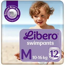 Підгузки-трусики для плавання Libero Swimpants Medium 3 (10-16 кг), 12 шт.