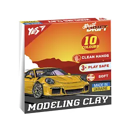 Пластилін YES Drift King 10 кольорів 200 г (540666)