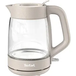 Чайник електричний Tefal Morning Glass Kettle 1.7 л бежевий (KO2G0BE0) - мініатюра 2