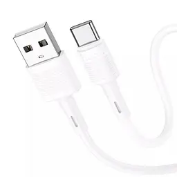 Кабель Hoco X83 Pisces Cable USB to Type-C 3A 1m White