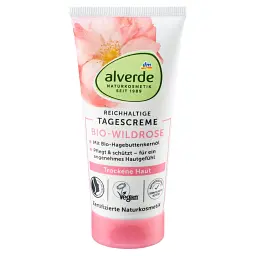Денний крем для обличчя Alverde Naturkosmetik Q10 з органічною дикою трояндою 50 мл - мініатюра 3