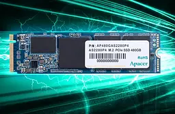 Накопичувач SSD 512GB Apacer AS2280P4 M.2 2280 PCIe 3.0 x4 3D TLC (AP512GAS2280P4-1) - мініатюра 2