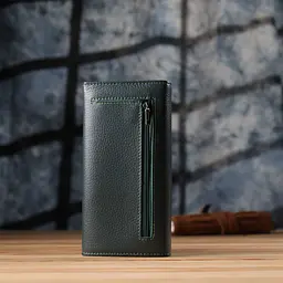 Зручний вертикальний гаманець із натуральної шкіри ST Leather 17,5х9х3 см acs0029697 - мініатюра 10