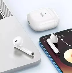 Блютуз Стерео Гарнітура Hoco EW19 Plus, 30/250 mAh, 4h Білий - мініатюра 5
