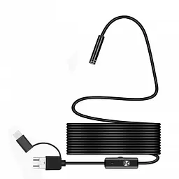 Камера ендоскоп із кабелем на 5 метрів 5 мм USB/micro USB/Type-C з підсвіткою під Android - мініатюра 3