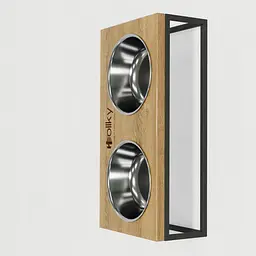 Hollky Base M — миски на підставці для середніх собак та великих котів (2 × 0,95 л) - мініатюра 4