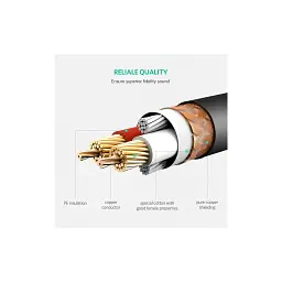 Кабель мультимедійний XLR M to XLR F 2.0m AV130 black Ugreen (20710) - мініатюра 9