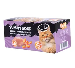 Смачний суп для кішок UNIQ PETS CAT WET FOOD ROYAL CHICKEN з куркою та овочами, 30 г - мініатюра 2