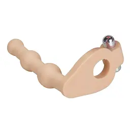 Насадка для подвійного проникнення Lovetoy The Ultra Soft Double Bead 15.2 см тілесний - мініатюра 2