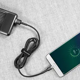 USB кабель Baseus Cafule for Micro 2.4A/1m сірий-чорний CAMKLF-BG1 - мініатюра 8