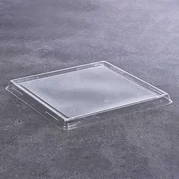 Кришка PET 150×100 мм прозора для крафтового контейнера одноразова прямокутна кришка для упаковки їжі