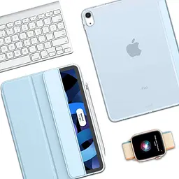 Чохол-книжка BeCover Tri Fold Hard для Apple iPad Air 11" M2/M3 2024/2025 Light Blue (711415) - мініатюра 5