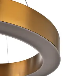 Світильник стельовий Brille підвісний лофт для спальні світлодіодний BR-930S/25W WW GBZ - мініатюра 3