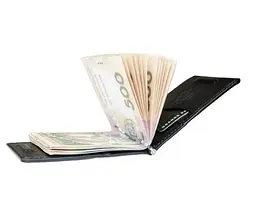Чоловічий шкіряний затискач для грошей GRANDE PELLE 10х8х1 см acs0024476 - мініатюра 4