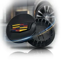 Cadillac wheel cap 67 x 55 x 15 mm Black logo on a black background plastic 1 pc (OEM 9597375)