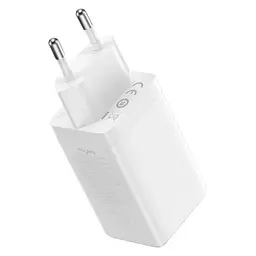МЗП Baseus GaN5 Pro 65W 2Type-C+USB 100W EU (CCGP12020) White - мініатюра 4