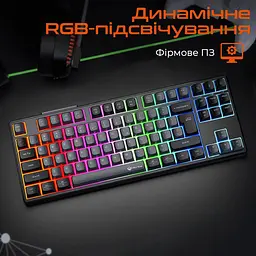 Клавіатура Meetion MK14 Black (MT-MK14-A-RUA) - мініатюра 5
