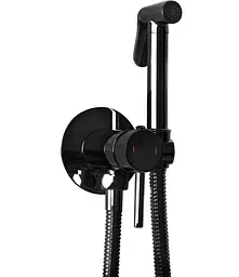 Набір гігієнічного душу Rea Loop black glossy REA-B5656, Чорний матовий
